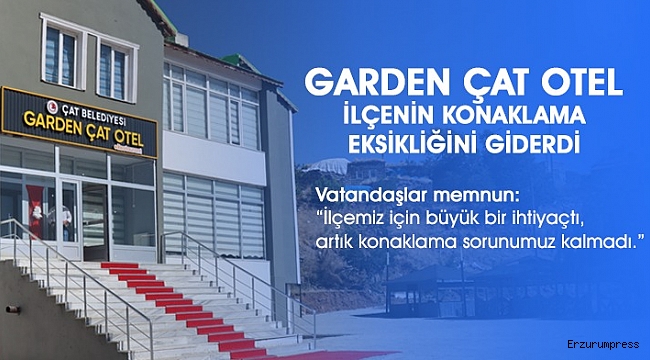 "Garden �at Otel, �l�eye Nefes Ald�rd�: Konaklama Sorunu Tarihe Kar��t�!"