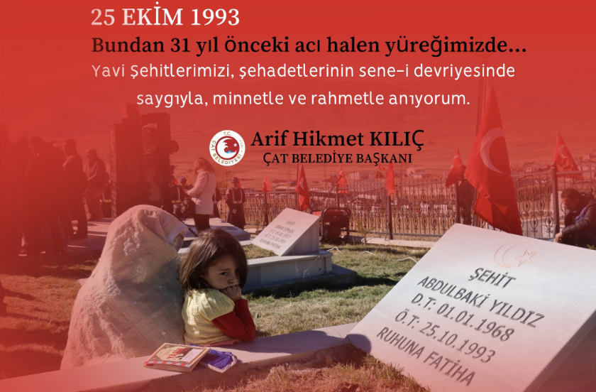 Yavi Katliamnn yl dnmnde, ehitlerimizi rahmetle anyorum.